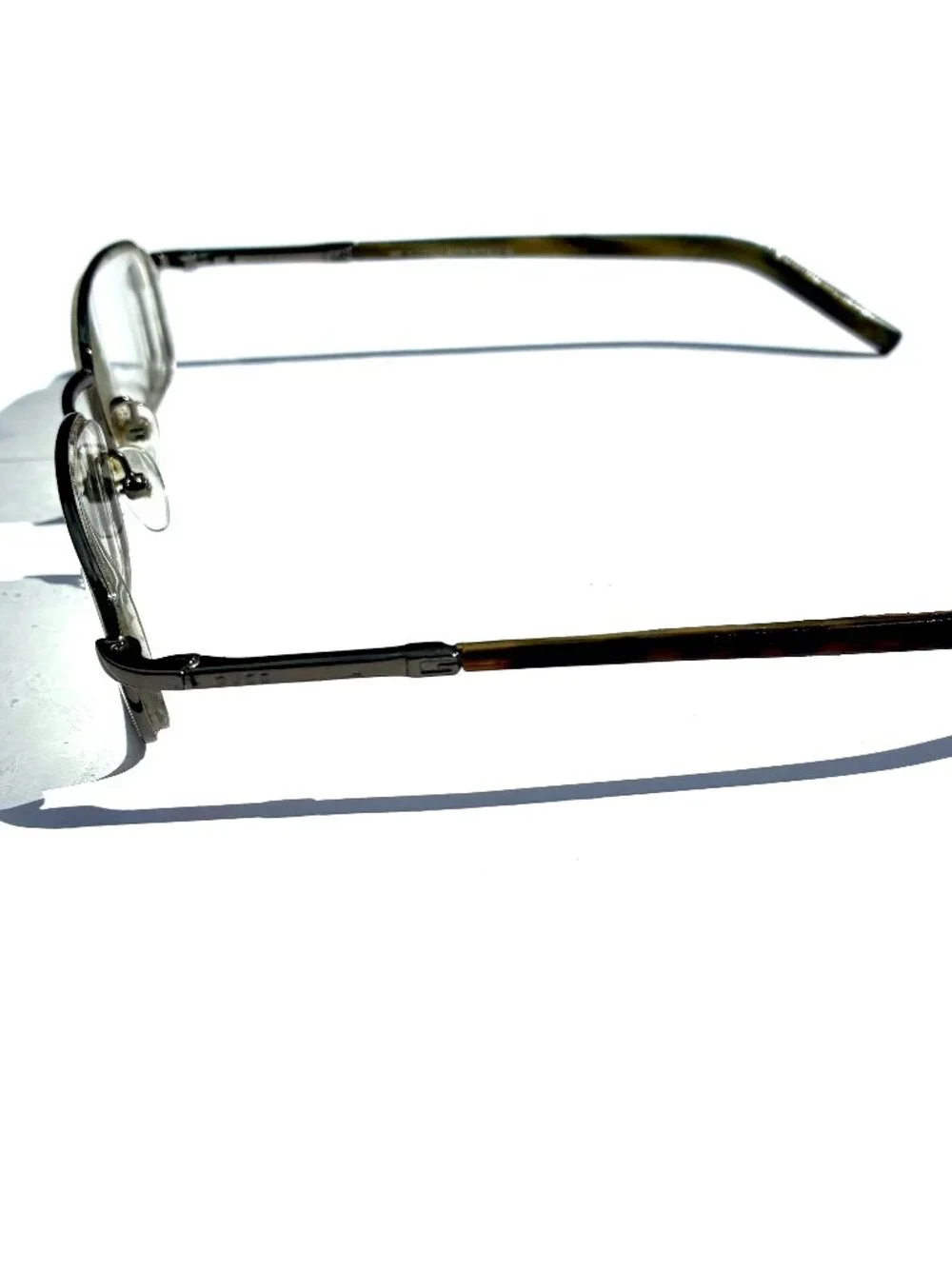 VTG Gucci GG1741 9B9 Eyeglass Frames, Gunmetal with Case, Italy